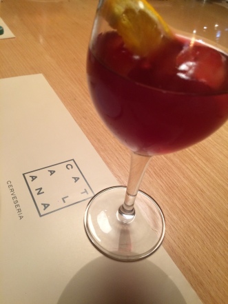 The best Sangria at Cerveceria Catalana (recommended by a friend and totally amazing)